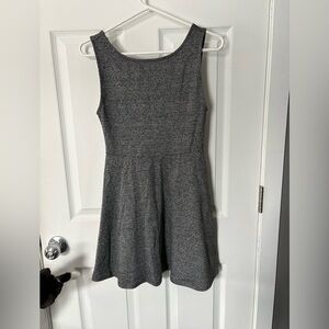 H&M Gray Sleeveless Fit-and-Flare Mini Dress